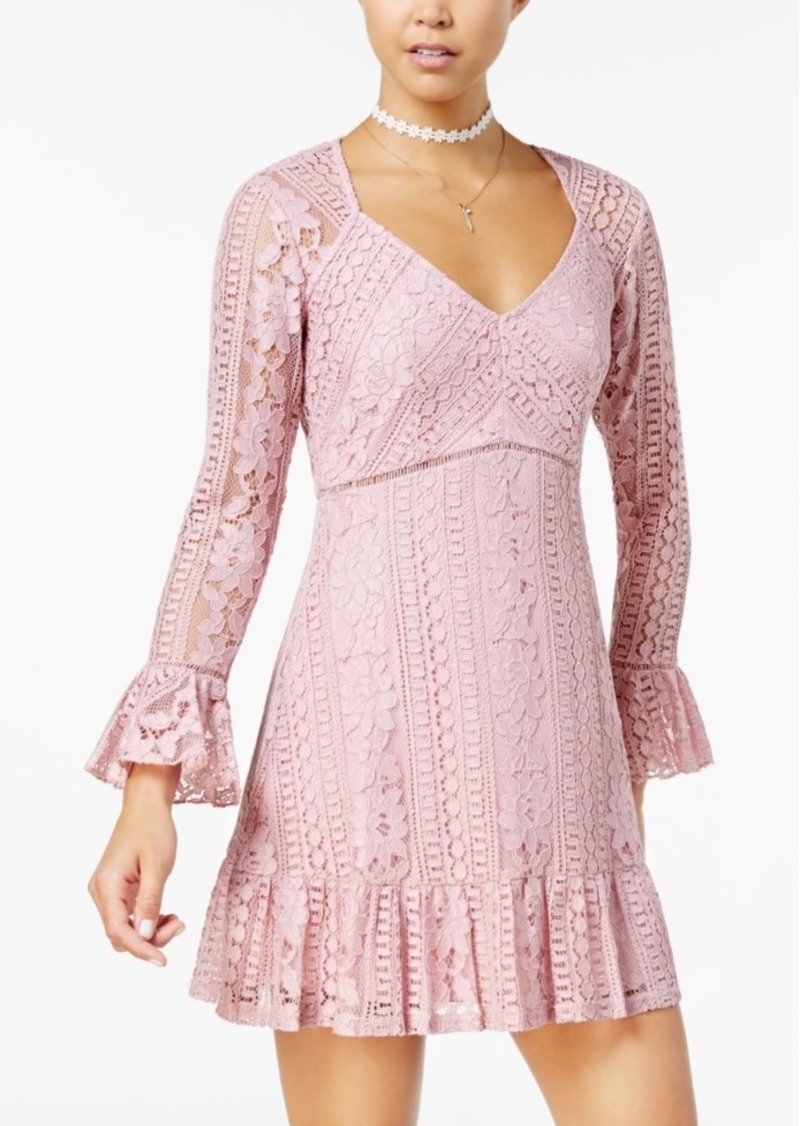 American Rag Juniors' Lace Empire-Waist Dress, Created for Macy's