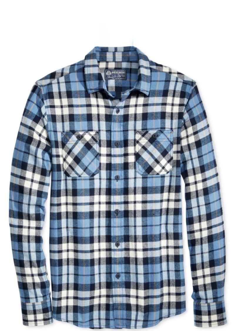 American Rag American Rag Men's Plaid Flannel Shirt, Created for Macy's ...