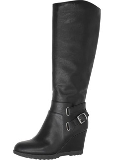 American Rag Kyle Womens Faux Leather Wedge Riding Boots