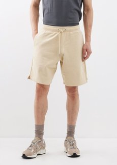 Ami - Ami De Caur-logo Organic-cotton Shorts - Mens - Beige