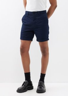 Ami - Cotton Chino Shorts - Mens - Navy