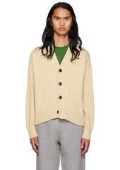 AMI Paris Beige Ami de Caur Cardigan