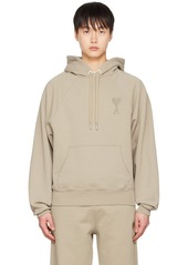 AMI Paris Beige Ami de Caur Hoodie