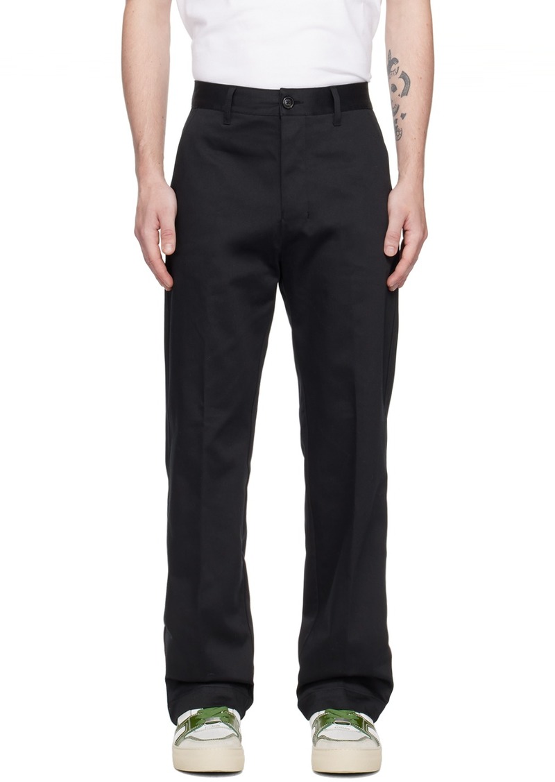 AMI Paris Black Alex Fit Trousers