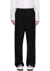 AMI Paris Black Elasticized Trousers