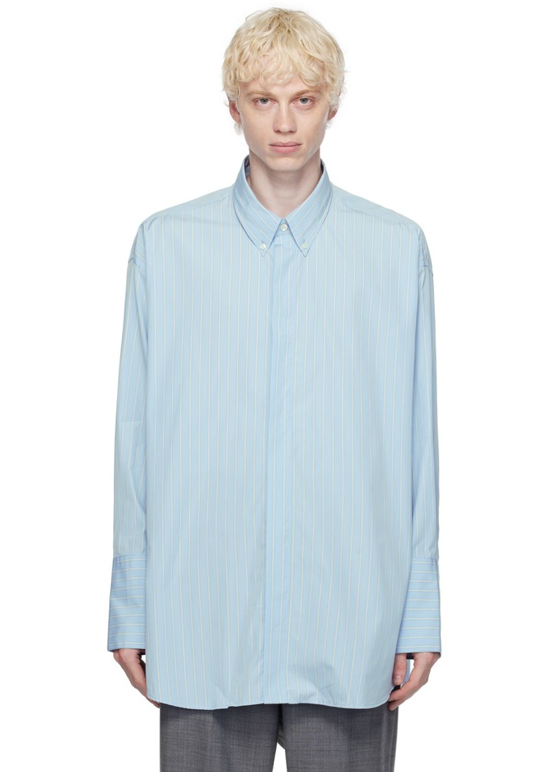 AMI Paris Blue & White Button Down Shirt