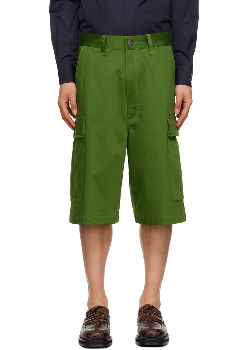 AMI Paris Green Pocket Shorts