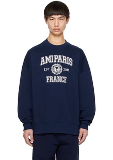 AMI Paris Navy 'Ami Paris France' Sweatshirt