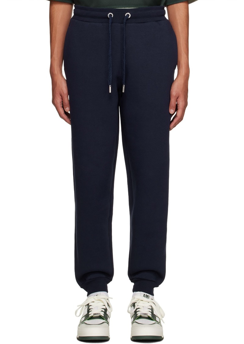 AMI Paris Navy Drawstring Sweatpants