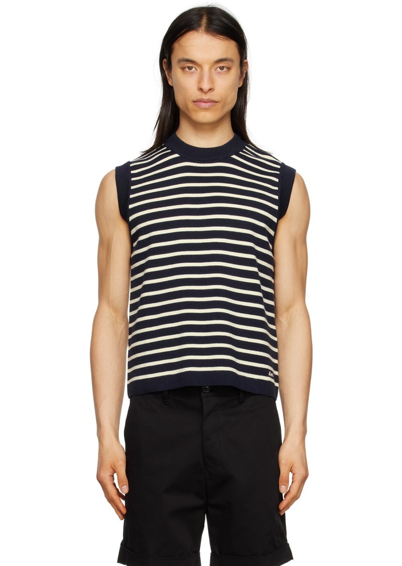 AMI Paris Navy Sailor Vest