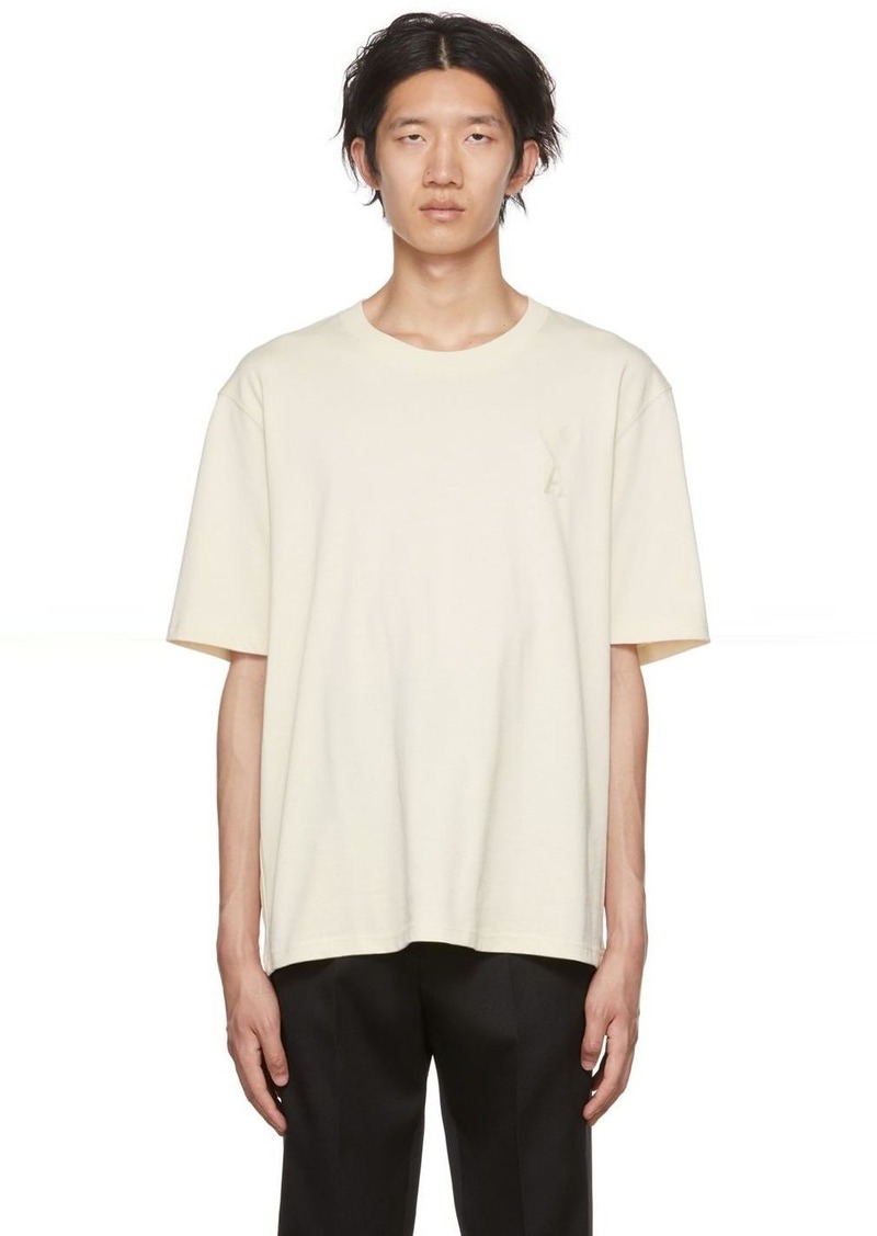 AMI Paris Off-White Ami de Caur T-Shirt