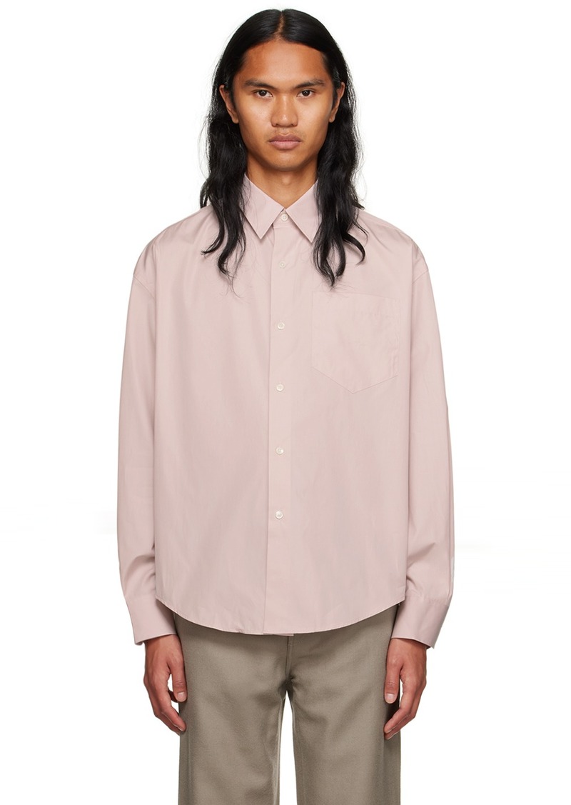 AMI Paris Pink Boxy-Fit Shirt