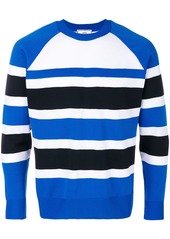 AMI Raglan Sleeves Striped Sweater