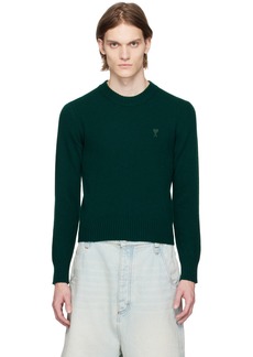 AMI Paris SSENSE Exclusive Green Ami De Caur Sweater