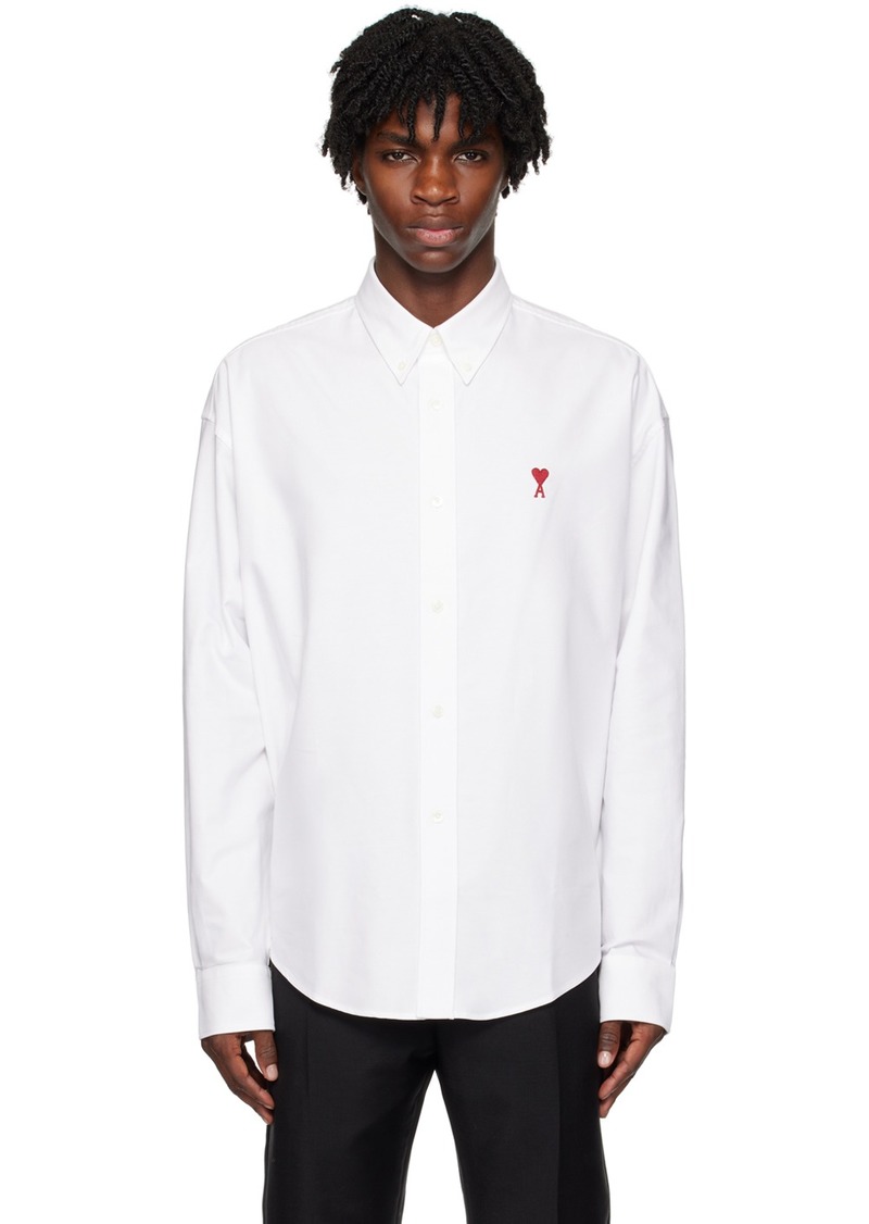 AMI Paris White Boxy Fit Shirt