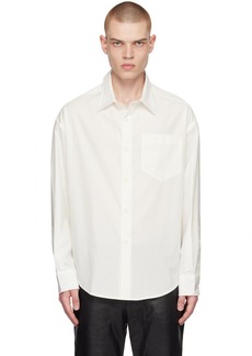 AMI Paris White Button Shirt