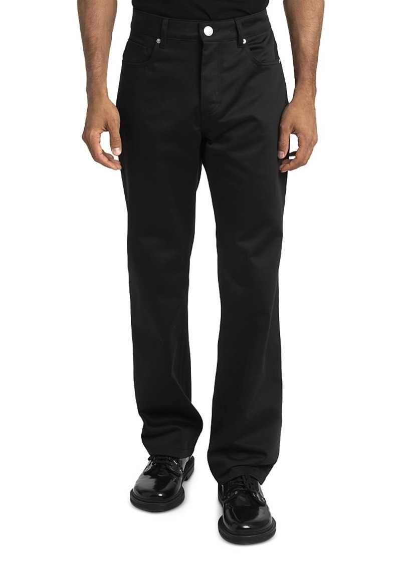 Ami Cotton Straight Fit Trousers