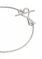 Unisex Ami De Coeur Silvertone 2-In-1 Chain Necklace