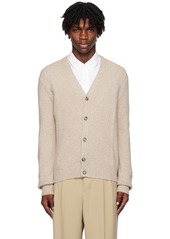 AMI Paris Beige Ami de Caur Cardigan