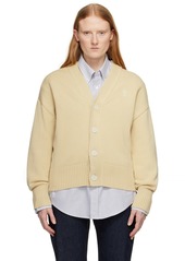 AMI Paris Beige Ami de Caur Cardigan