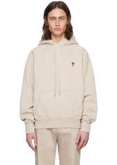 AMI Paris Beige Ami de Caur Hoodie