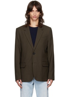 AMI Paris Brown Two Button Blazer