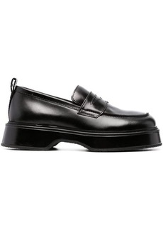 AMI PARIS LEATHER LOAFER SHOES