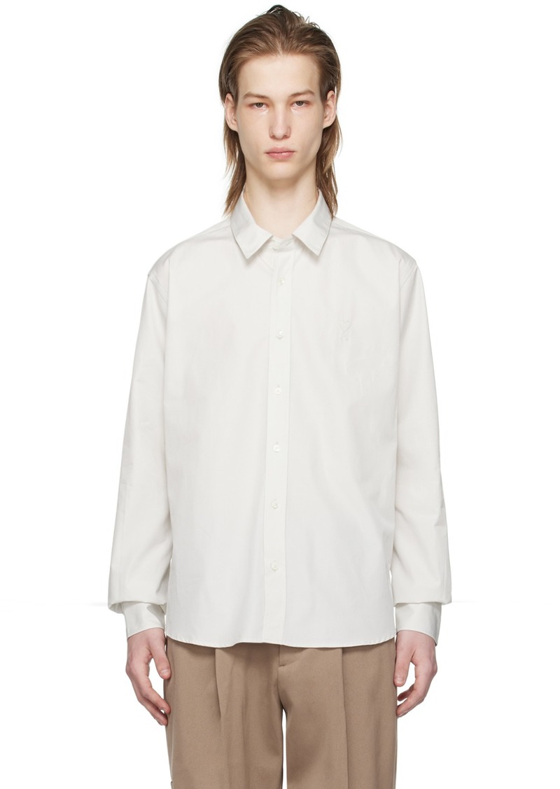 AMI Paris Off-White Ami de Caur Shirt