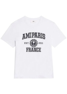 AMI PARIS Paris logo-print cotton T-shirt