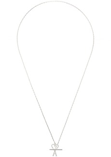 AMI Paris Silver Ami de Caur Chain Necklace