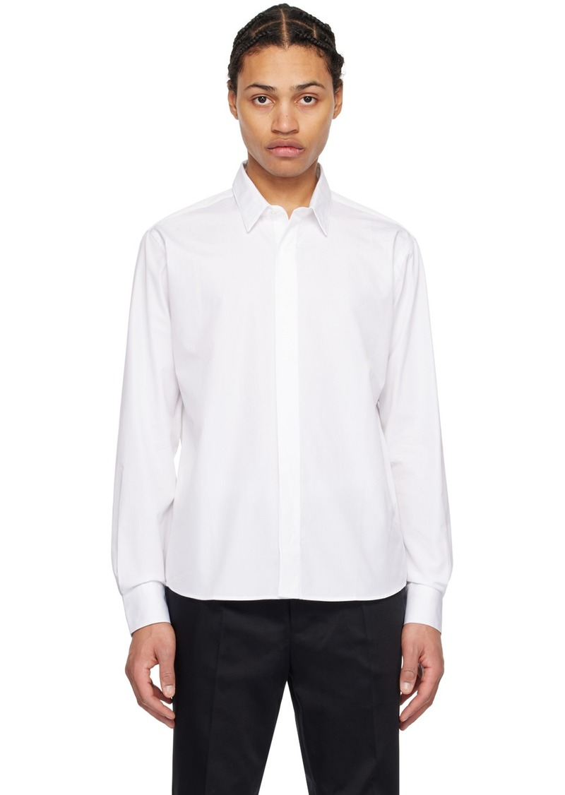 AMI Paris White Spread Collar Shirt