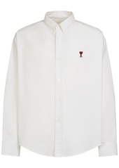 AMI Boxy Cotton Oxford Shirt