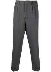 AMI carrot-fit pleated trousers
