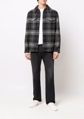 AMI checked button-up shirt jacket