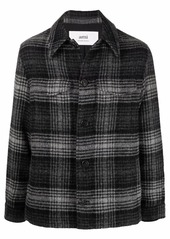 AMI checked button-up shirt jacket