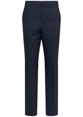 AMI Cigarette Fit Wool Canvas Pants