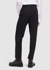 AMI Cigarette Fit Wool Canvas Pants