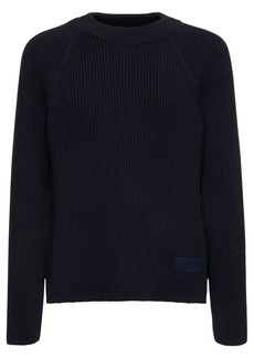 AMI Cotton & Wool Crewneck Sweater