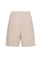 AMI Cotton Crepe Bermuda Shorts
