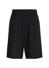 AMI Cotton Crepe Bermuda Shorts