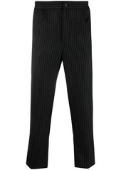 AMI cropped pinstripe track pants