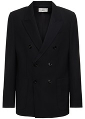 AMI Double Breast Wool Twill Blazer