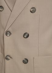 AMI Double Breast Wool Twill Blazer