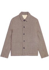 AMI houndstooth pattern single-breasted jacket