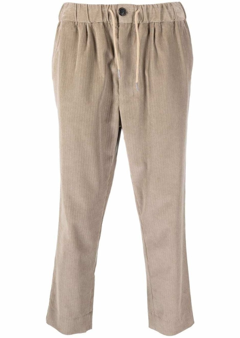 AMI drawstring-waist corduroy trousers