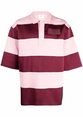 AMI horizontal-stripe polo shirt