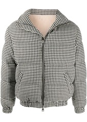 AMI houndstooth-pattern down jacket