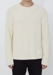 AMI Ivory jumper with patch
