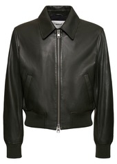 AMI Leather Zip Jacket