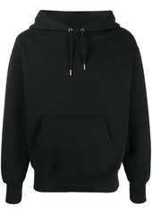 AMI logo patch cotton hoodie